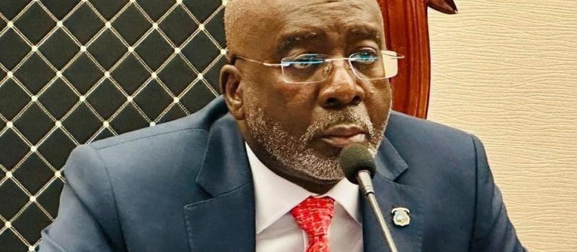 Embattled Speaker J. Fonati Koffa at an official function