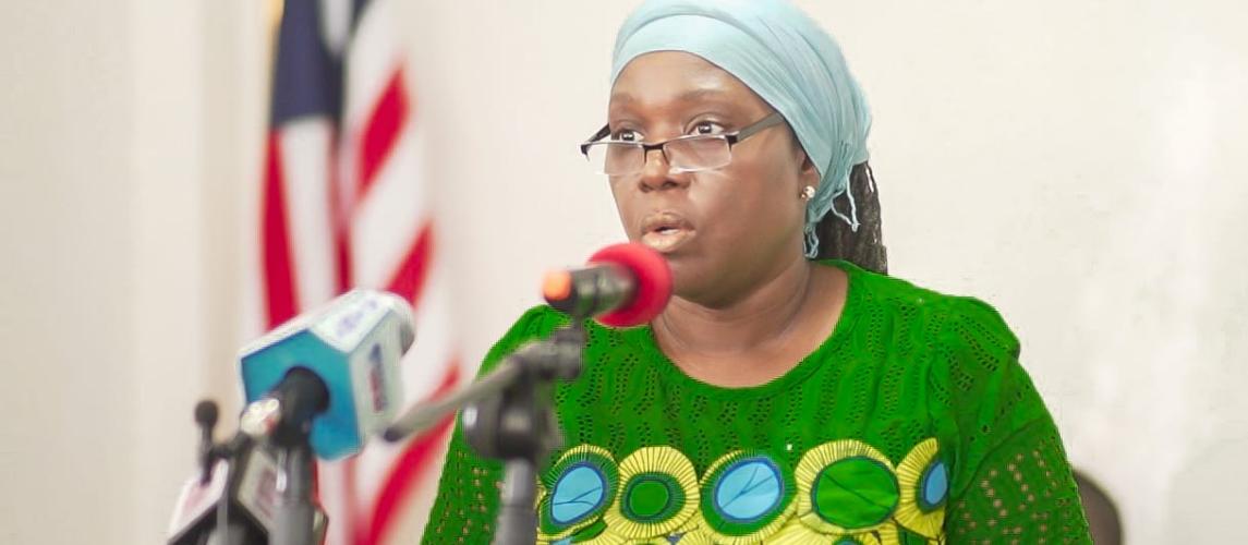 Liberia’s Foreign Minister and Dean of the Cabinet, Sara Beysolow Nyanti.